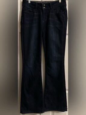 PAIGE Hidden Hills Dark Blue Jeans - Mid-Rise Bootcut